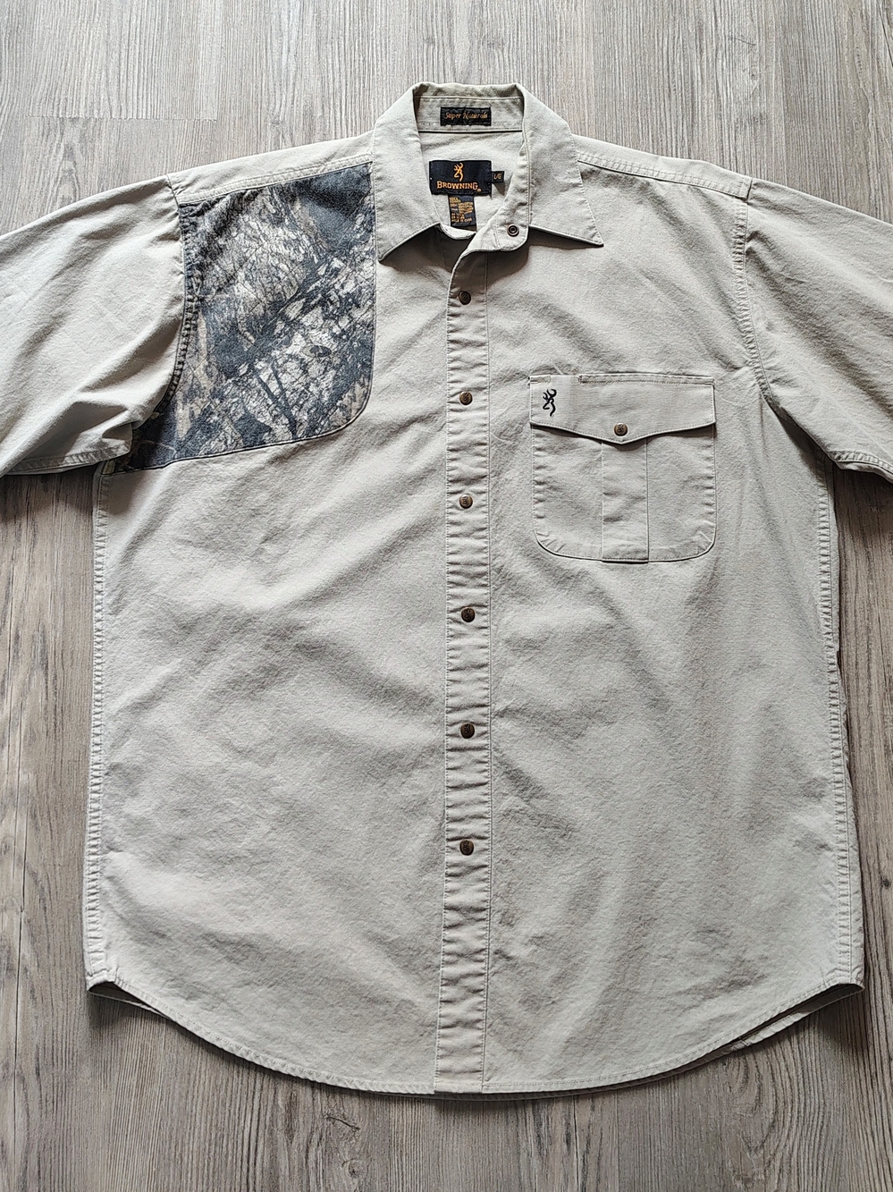 Browning Super Naturals Men's Hunting Shooting Long Sleeve Shirt Size L